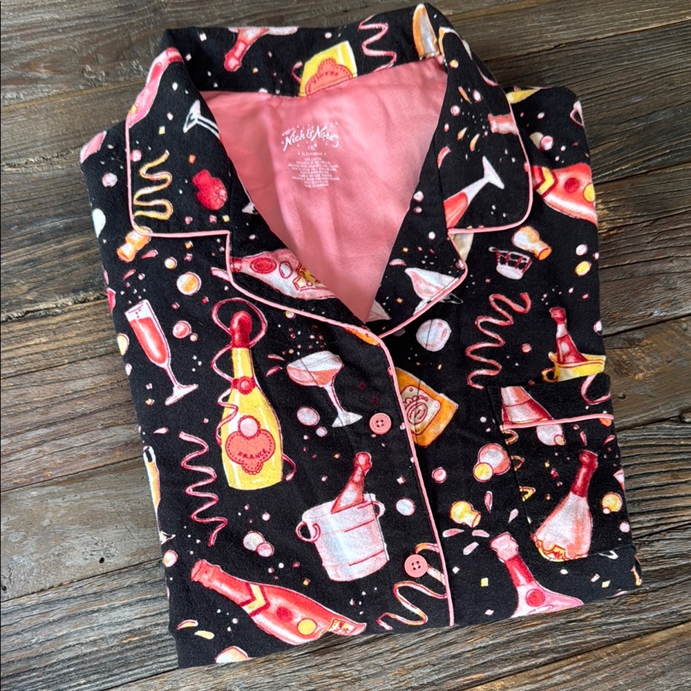Nick & Nora XXL Celebration Champagne Pajama Set